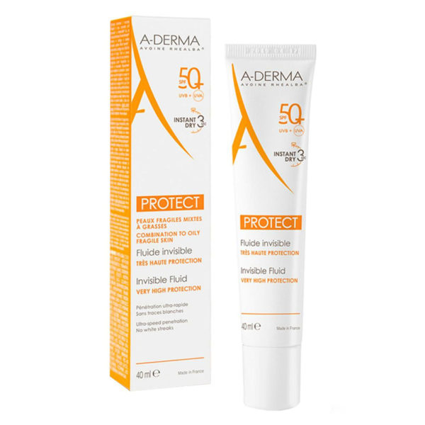 Protect Fluido Solar Invisible Para La Cara Spf 50+ 40 Ml