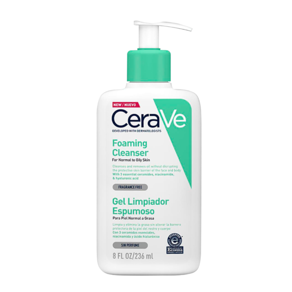 Cerave Gel Limpiador Espumoso 8Oz / 236Ml