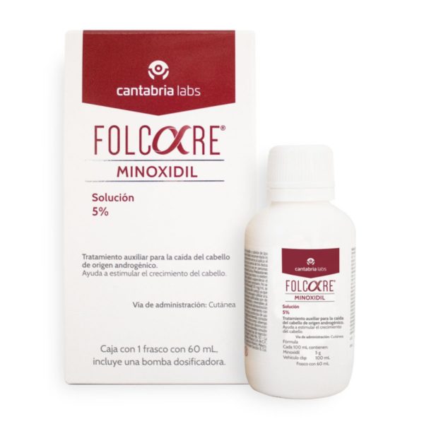 Folcare Minoxidil Solución 5% Fco.60 Ml